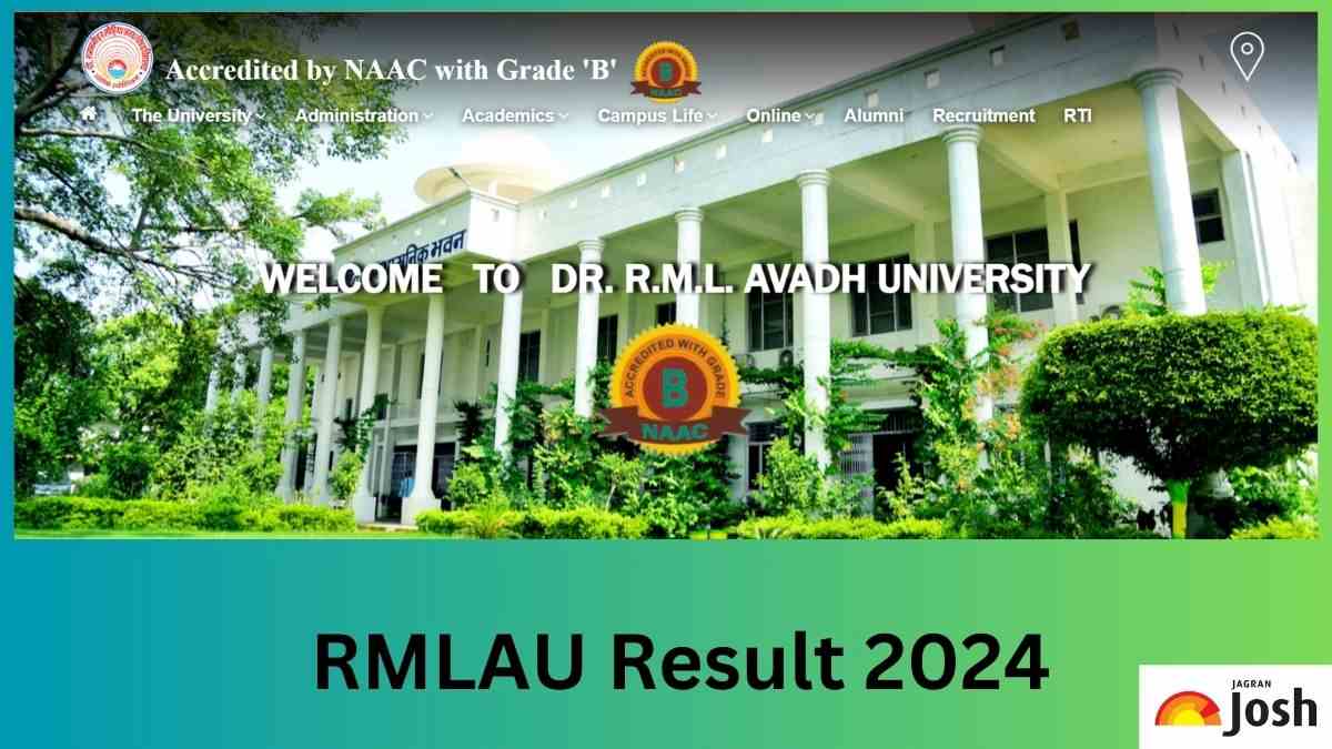 RMLAU Result 2024 OUT at rmlau.ac.in; Direct Link to Download UG and PG Marksheet