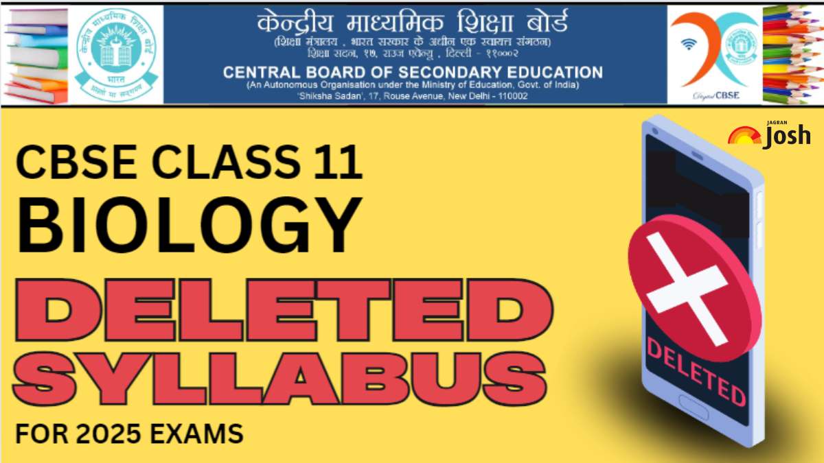 CBSE Class 11 Biology Deleted Syllabus For 2025 Exams